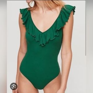 Wilfred Aritzia Danette Bodysuit in Green